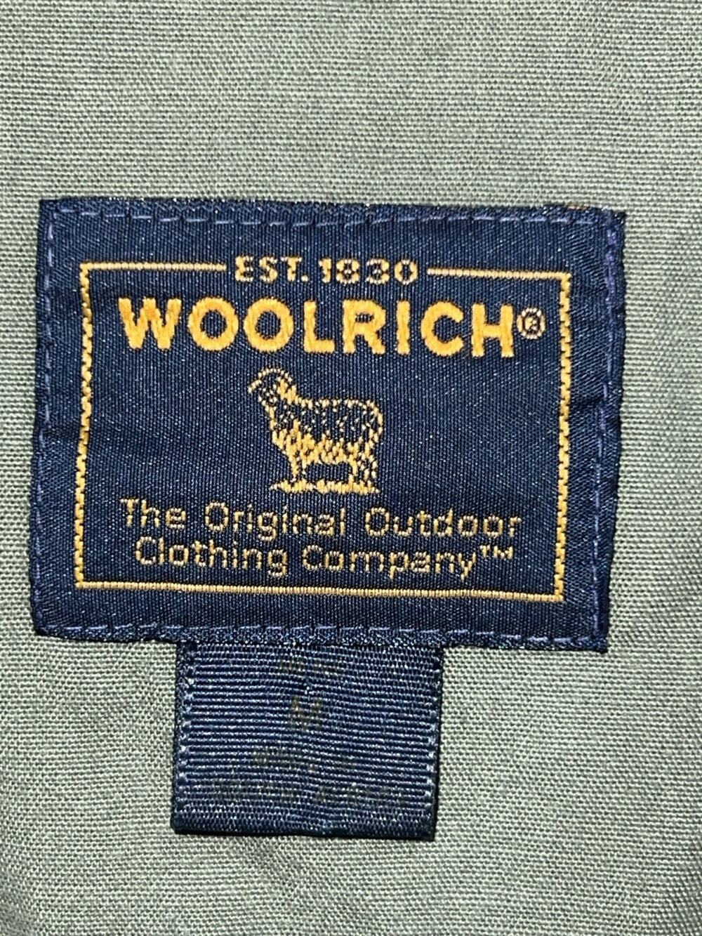 Woolrich Button Up Shirt Men’s M Olive Green Outdoor Fishing Utility Military